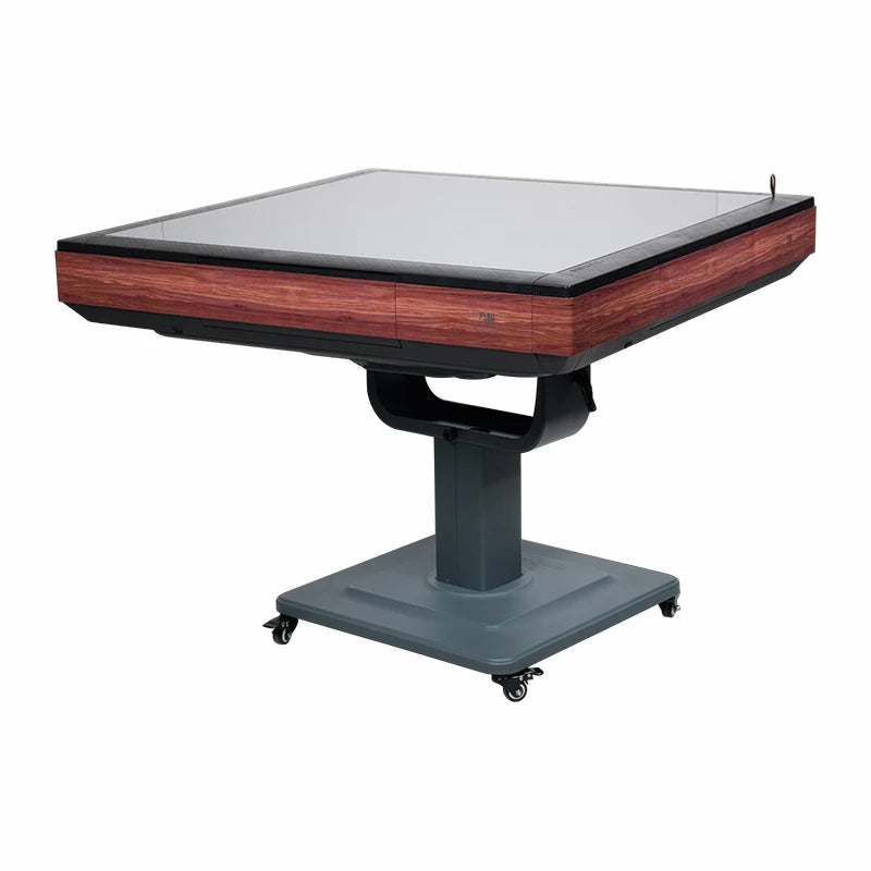 Folding Automatic Mahjong Table - D100 / Mahogany Grain