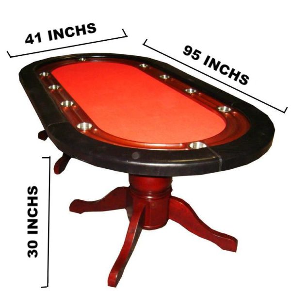 Deluxe Real Wooden Gambling Casino Poker Table - 图片 2