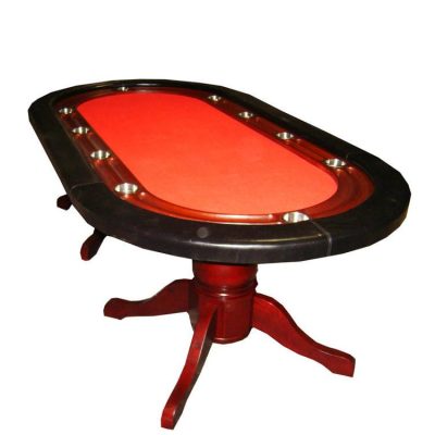 Deluxe Real Wooden Gambling Casino Poker Table