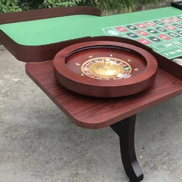 Casino Roulette Poker Table Wooden - 图片 5