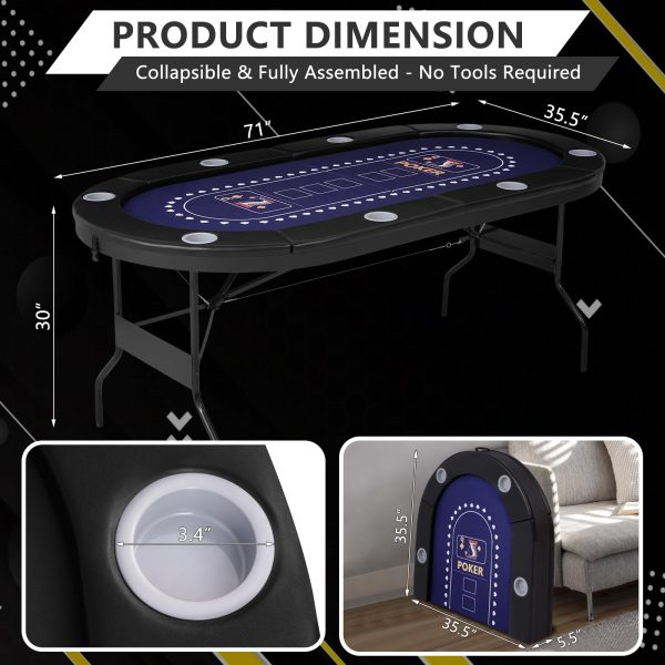Foldable Poker Table - 图片 7