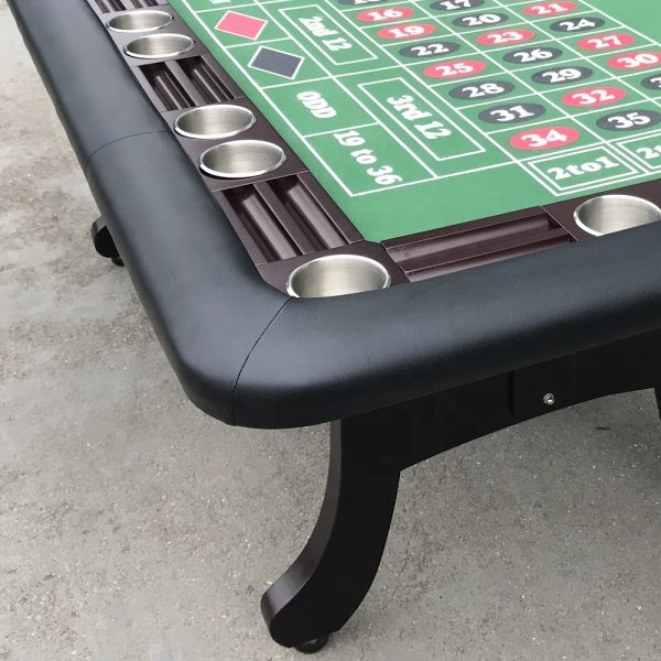 Casino Roulette Poker Table Wooden - 图片 4