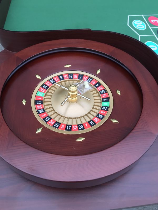 Casino Roulette Poker Table Wooden - 图片 6