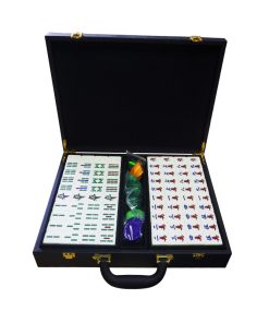 American Mahjong Tiles Black Leather Package