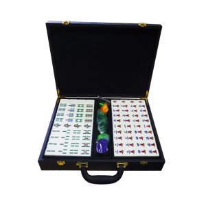 American Mahjong Tiles Black Leather Package