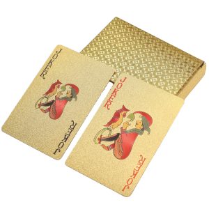 Customizable Gold PVC Playing Cards