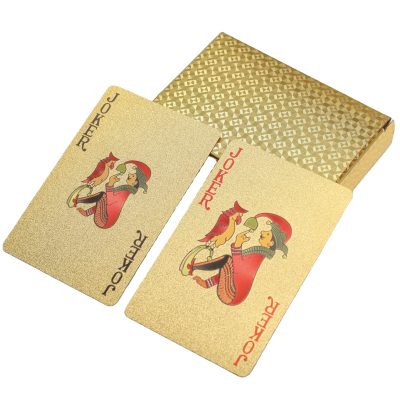 Customizable Gold PVC Playing Cards