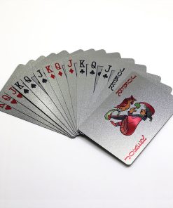 Customizable Silver PVC Playing Cards