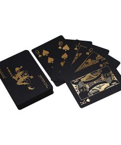 Black and Gold PVC Playing Cards