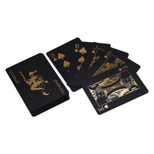 Black and Gold PVC Playing Cards