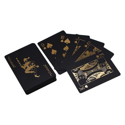Black and Gold PVC Playing Cards
