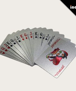 OEM/ODM Customizable Waterproof Plastic Poker Playing Cards Deck With Logo Box Smooth Work Advertising Fiber Personalized Lin
