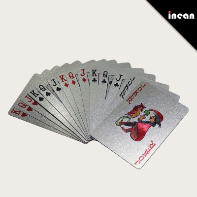 OEM/ODM Customizable Waterproof Plastic Poker Playing Cards Deck With Logo Box Smooth Work Advertising Fiber Personalized Lin