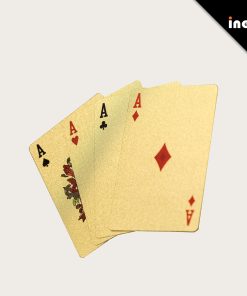 OEM/ODM Customizable Waterproof Plastic Poker Playing Cards Deck With Logo Box Question Foil Professional Art Style Embroidery Advertising