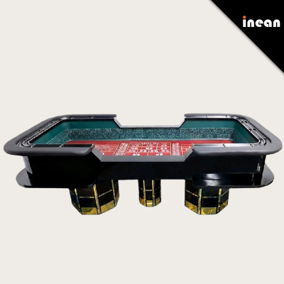 OEM/ODM Customizable High Quality Professional Automatic Foldable Modern Wooden Luxury Casino Craps & Poker Table with Dice for Sale