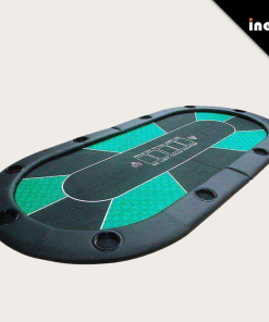 Portable Foldable Poker Table Casino Grade Texas Hold Em With Cup Holders Oem Led Mini Factory Chip Layout Modern Roulette Se