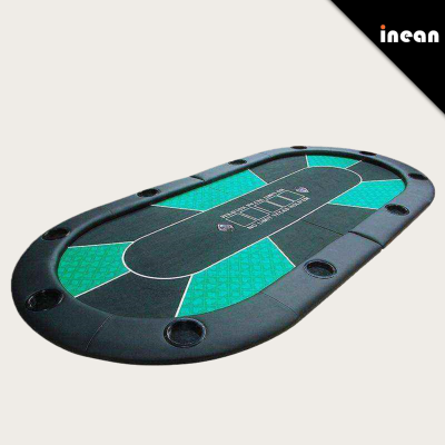 Portable Foldable Poker Table Casino Grade Texas Hold Em With Cup Holders Oem Led Mini Factory Chip Layout Modern Roulette Set