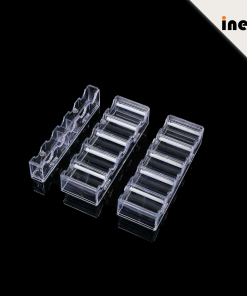 Clear Acrylic Poker Chip Tray Casino 100Pcs Holder With Lid Multi Logo Texas Accessory Aluminum Stackable Golden