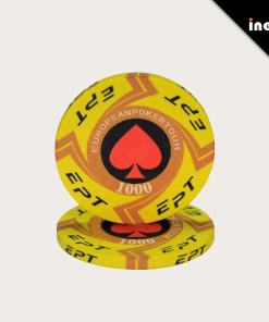 OEM/ODM Customizable Hot Sale EPT Ceramic Poker Chip Texas Custom Professional Casino European Round Coins Supplier Poker Chips