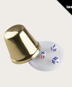 High Reflective Metal Shiny Golden Poker Dice Cup