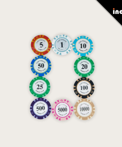 OEM/ODM Customizable Abs Ceramic Poker Chips Set Square Round Casino Table Game Rfid With Metal Case Rectangular Gambling 11.5G Players Design