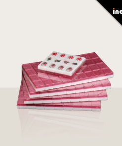 Custom Acrylic Mahjong Set Singapore Malaysia Portable Travel Game Tiles Glitter 40Mm Family Crystal Printing 146 Durable Luxury