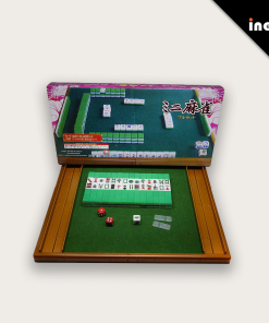 Japanese Mahjong Set Custom Acrylic Travel Tiles With Leather Box for Riichi Game Leisure Design Mini Durable Entertainment
