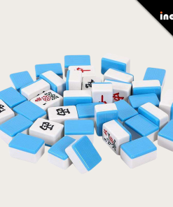 Custom Acrylic Mahjong Set American Tiles Portable Game Travel Luxury Table Free Optional Cute Handmade Printed Customise Pink