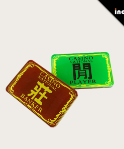 Casino Acrylic Player Banker Button Wins Baccarat Table Button