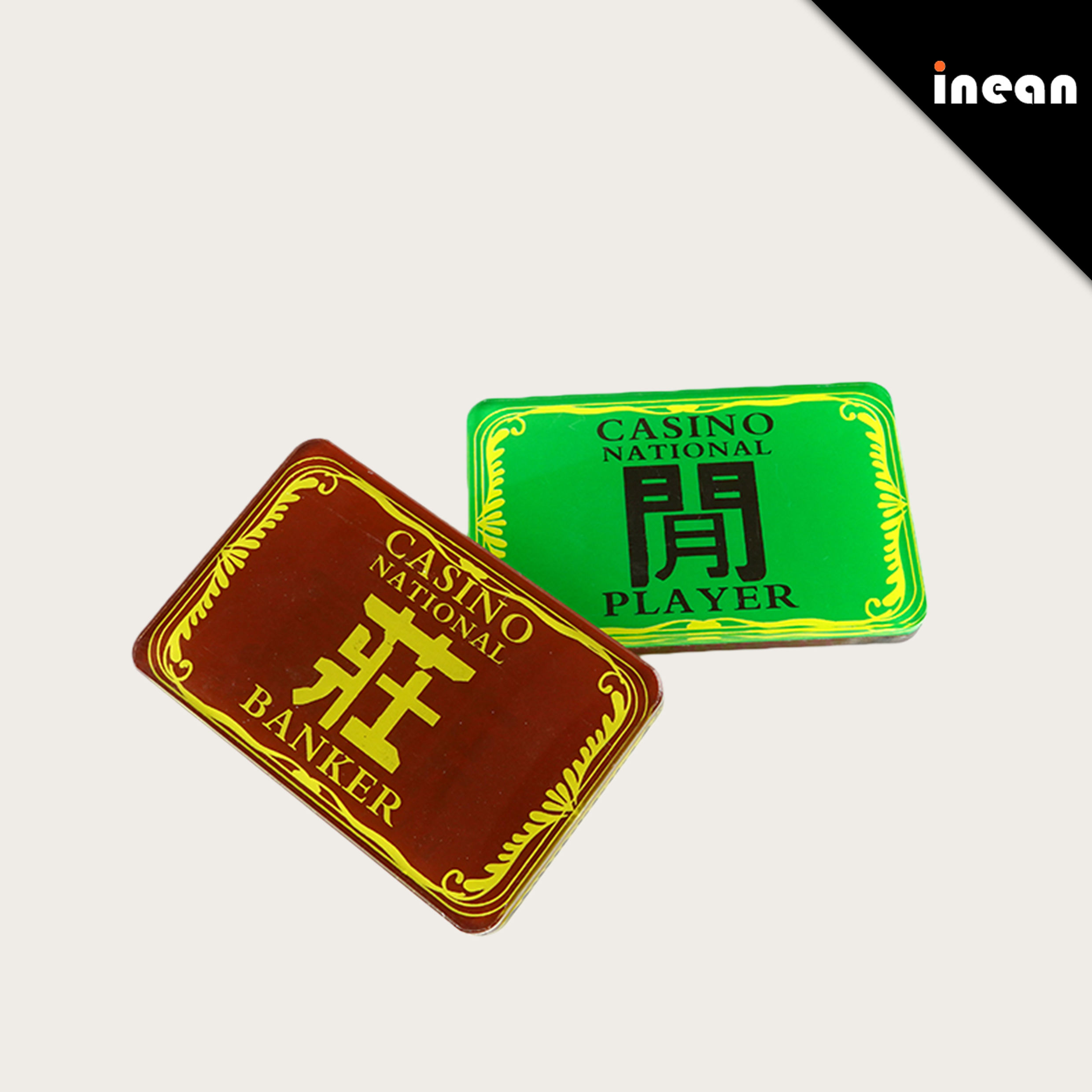 Casino Acrylic Player Banker Button Wins Baccarat Table Button - Main product image