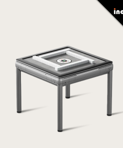 Automatic Electric Mahjong Table Machine with Shuffle Function and 2 Sets Tiles Portable for Home Game Room