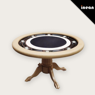 OEM/ODM Customizable Professional Casino Poker Tables Texas Hold'Em Tables With Led Lighting Cup Holders Luxury Blackjack Deluxe Supply Equipment