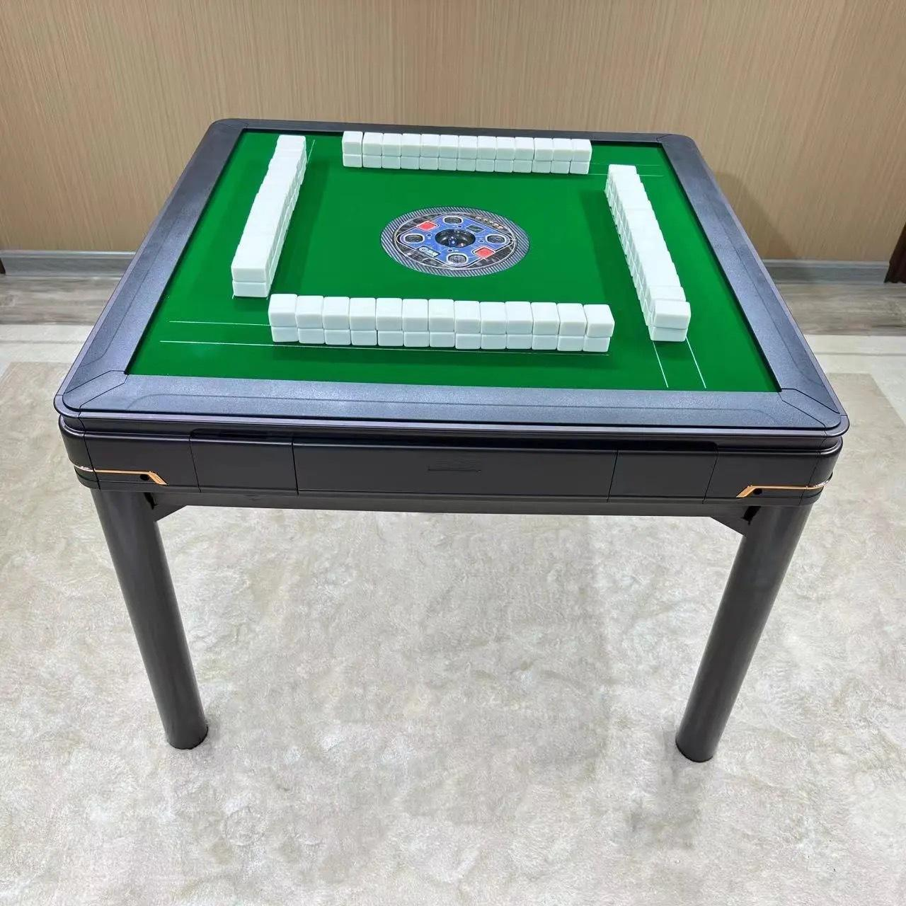Automatic Electric Mahjong Table Machine with Shuffle Function and 2 Sets Tiles Portable for Home Game Room - Product detail