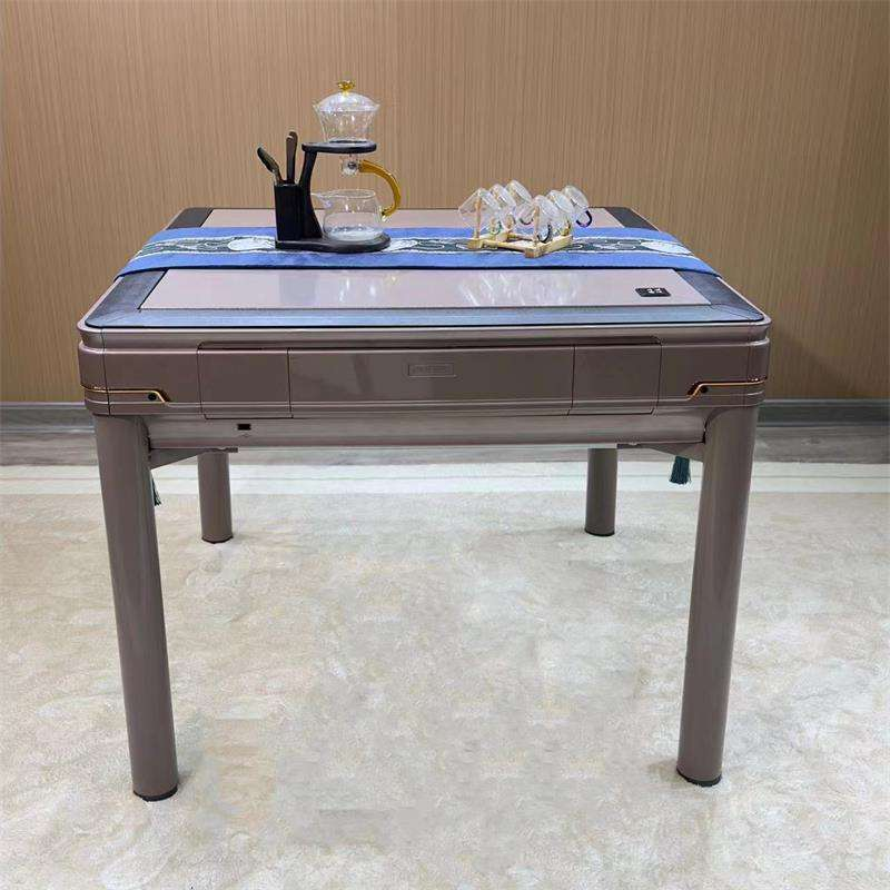 Automatic Electric Mahjong Table Machine with Shuffle Function and 2 Sets Tiles Portable for Home Game Room - Product detail