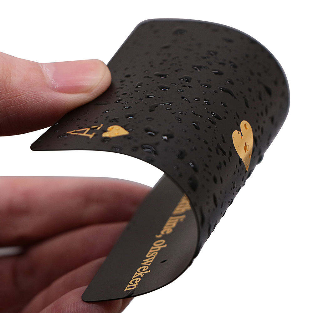 OEM/ODM Customizable Design Black-gold PVC Plastic Waterproof Playing Cards Black Gold - Product detail