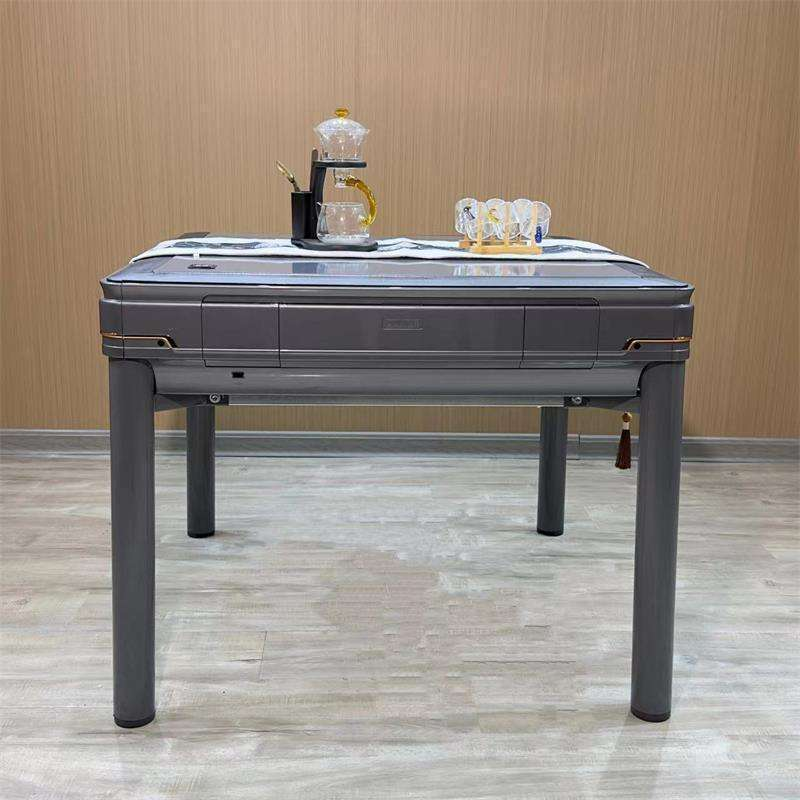 Automatic Electric Mahjong Table Machine with Shuffle Function and 2 Sets Tiles Portable for Home Game Room - Product detail